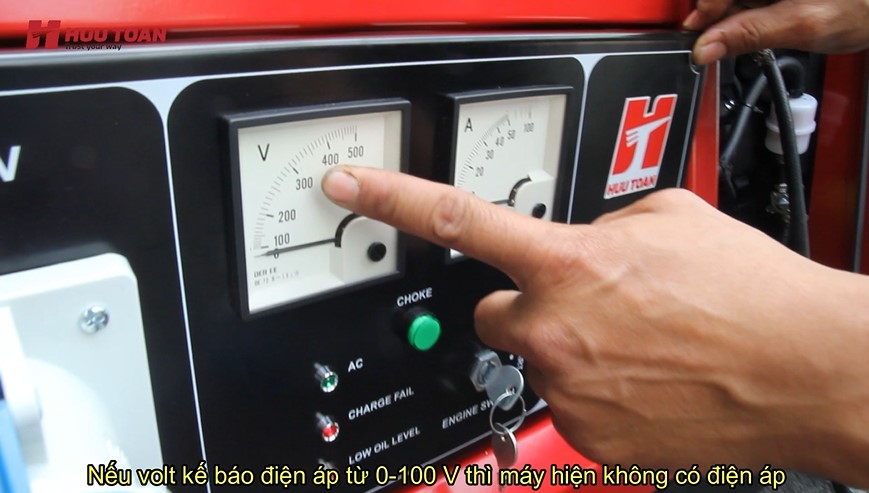 09. Sự cố không có điện áp ở máy phát điện Hữu Toàn HK16000 và HK7500